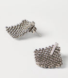 Brunello Cucinelli sterling silver square earrings - British product