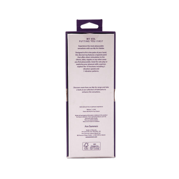 Ann Summers My Viv Pebble massager (British brand)
