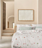 Schlossberg strawberry print pillowcase 50cm x 75cm - British product