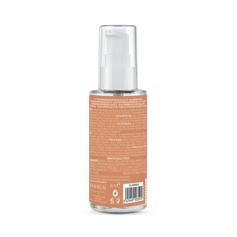 Naturtint Curly Curl Definer Hair Oil 50ml, imported from the UK