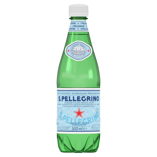 San Pellegrino Sparkling Natural Mineral Water Bottle 500ml GOODS Sainsburys   