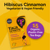 Taka Turmeric organic hibiscus cinnamon tea 15 teabags (British brand)