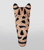 Boucheron rose gold diamond emerald leopard ring, UK version