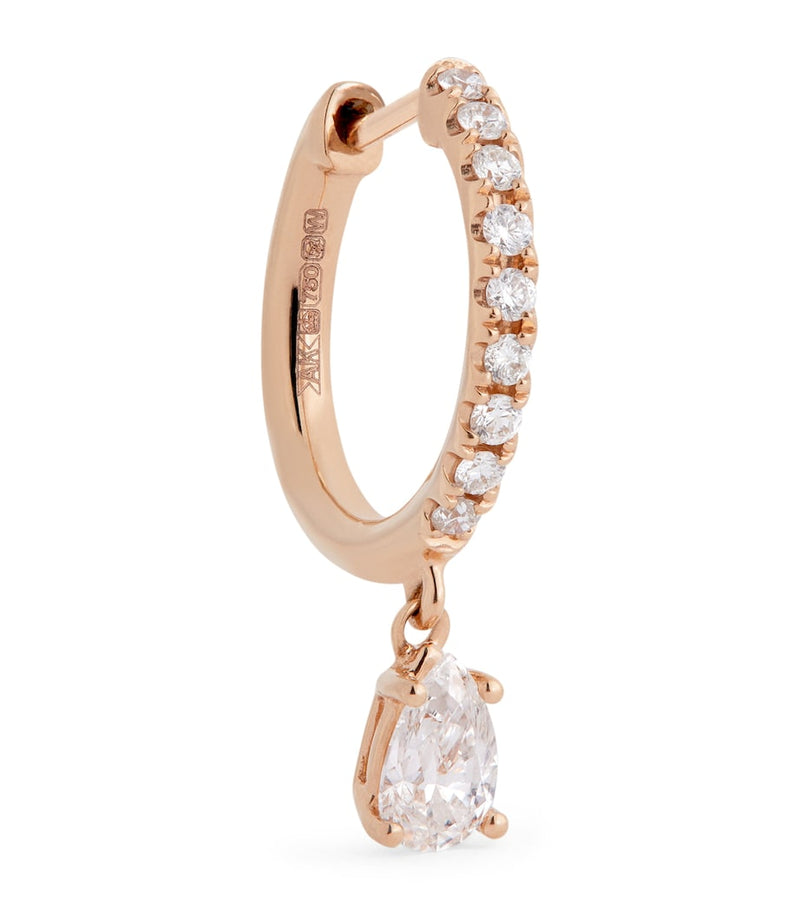 Anita Ko single huggie earring rose gold diamond, imported from the UK