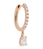 Anita Ko single huggie earring rose gold diamond, imported from the UK
