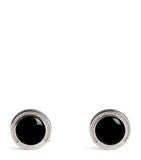 Tateossian sterling silver onyx cufflinks, UK version