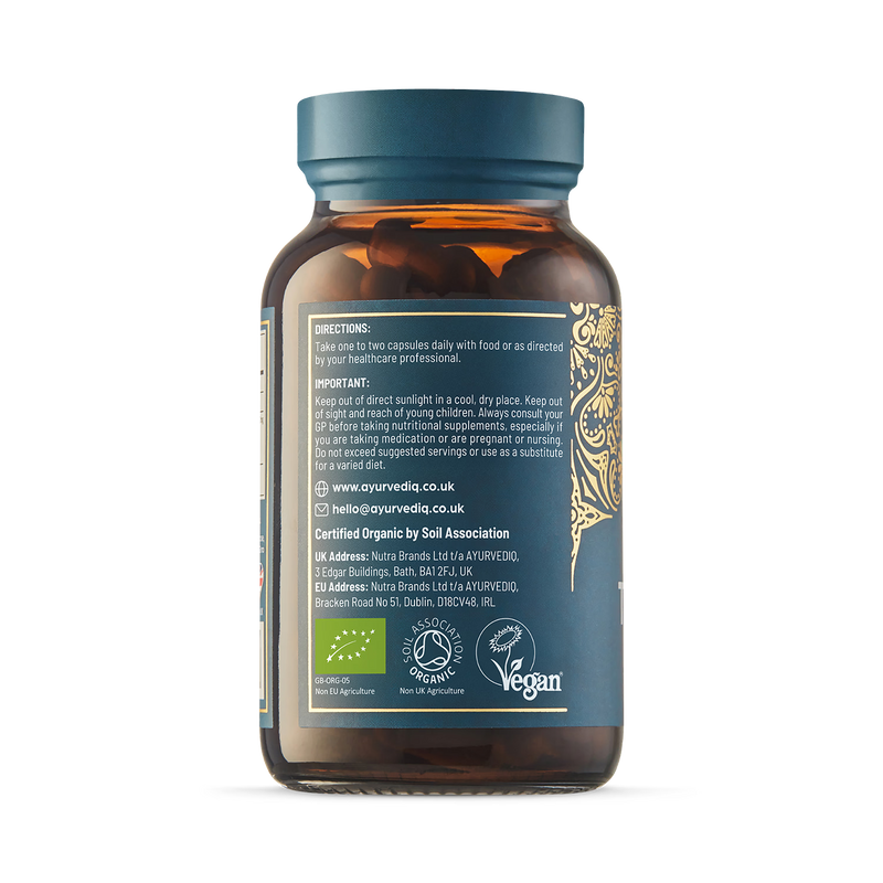 Ayurvediq organic ginger capsules 120 count (British brand)