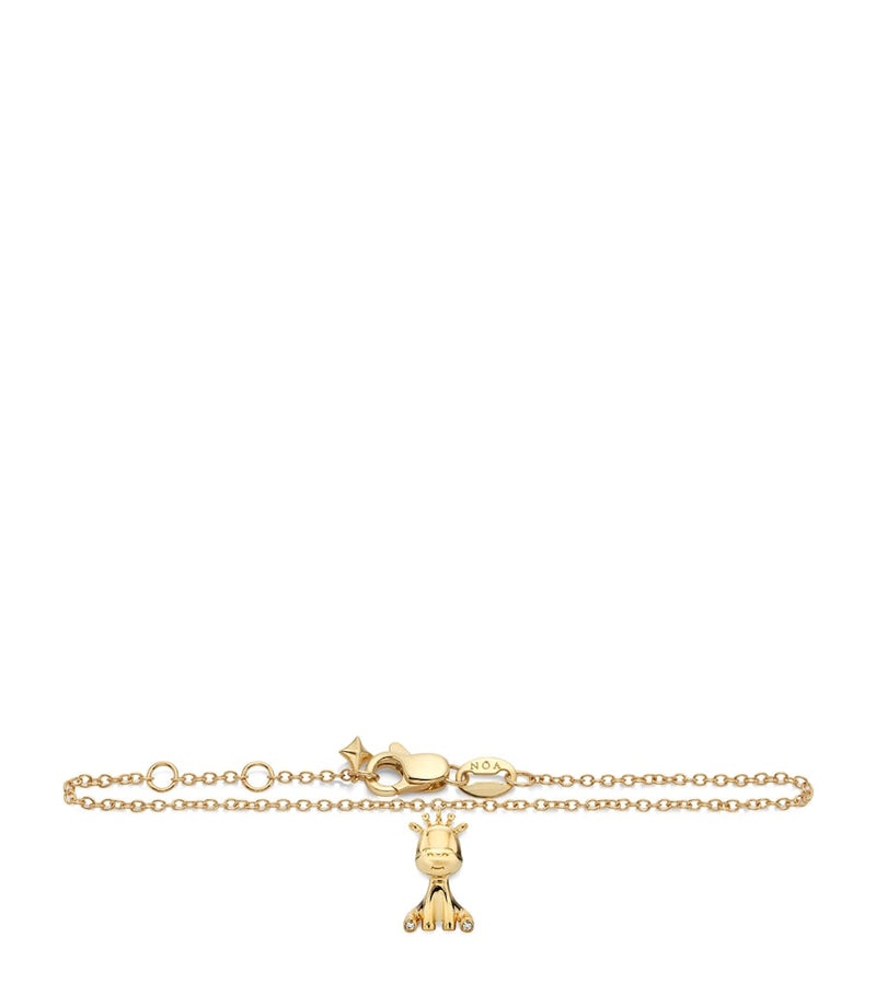 NOA mini giraffe bracelet yellow gold with diamonds, UK version