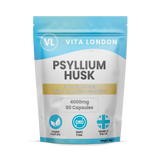 Holland & Barrett Vita London Psyllium Husk & Probiotic Acidophilus 4000mg 60 Capsules- Buy online at McGrocer
