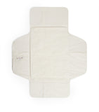 Bonpoint cotton changing mat with polka dot pattern and shearling interior, UK version
