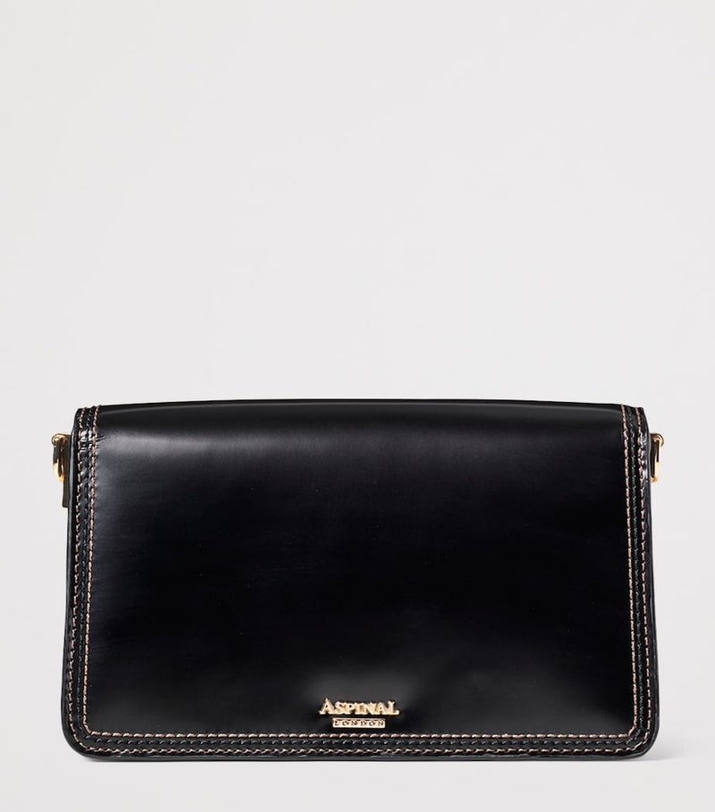 Aspinal of London Eliza clutch bag in leather (British brand)