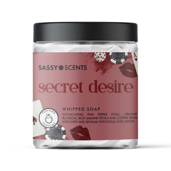 Sassy Scents Secret Desire Whipped Soap 115g (British brand)