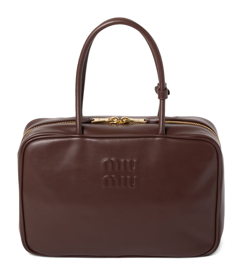 Miu Miu Beau top-handle bag in Italian calfskin leather, imported from the UK