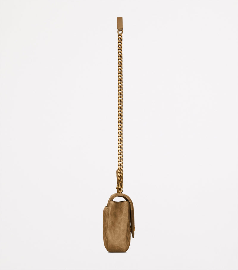 Saint Laurent medium Collège top-handle bag in calf suede, UK version
