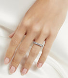 Graff Classic wedding ring in white gold and diamonds, imported from the UK
