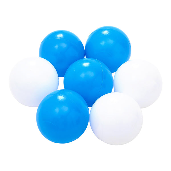 Livingandhome plastic ball pit balls blue white 6cm (British brand)