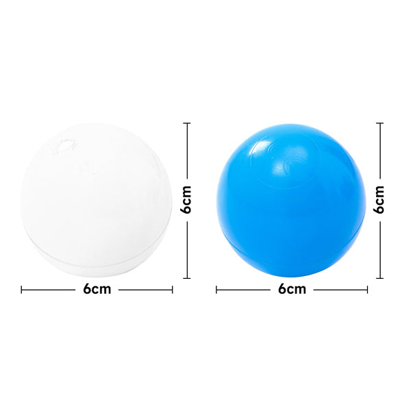 Livingandhome plastic ball pit balls blue white 6cm (British brand)
