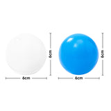 Livingandhome plastic ball pit balls blue white 6cm (British brand)