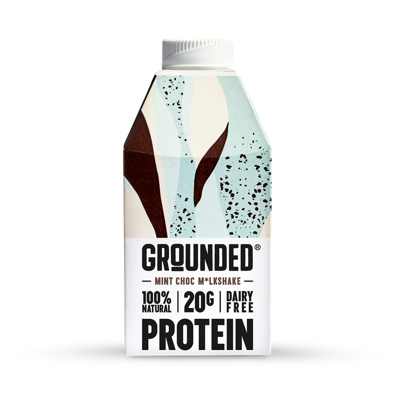 Grounded Mint Choc protein shake 490ml - British product