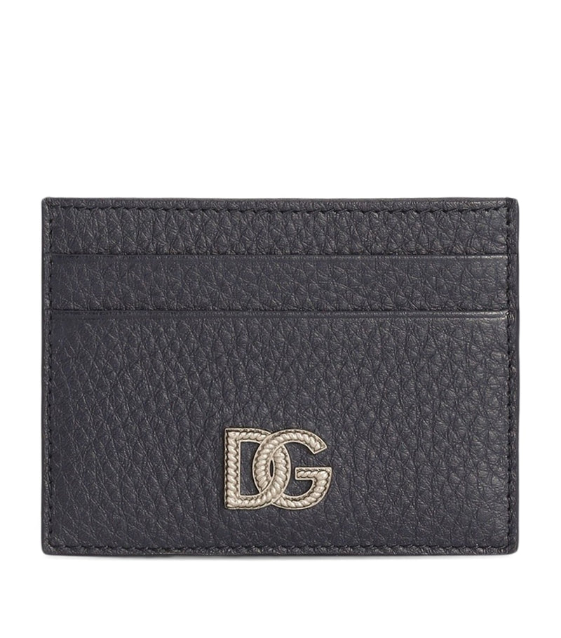 Dolce&Gabbana leather card holder with braided hardware, UK version