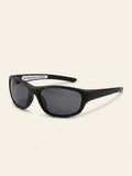 Prada irregular matte black sunglasses with mirror purple lenses - British product