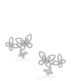 Graff butterfly earrings white gold diamond - British product