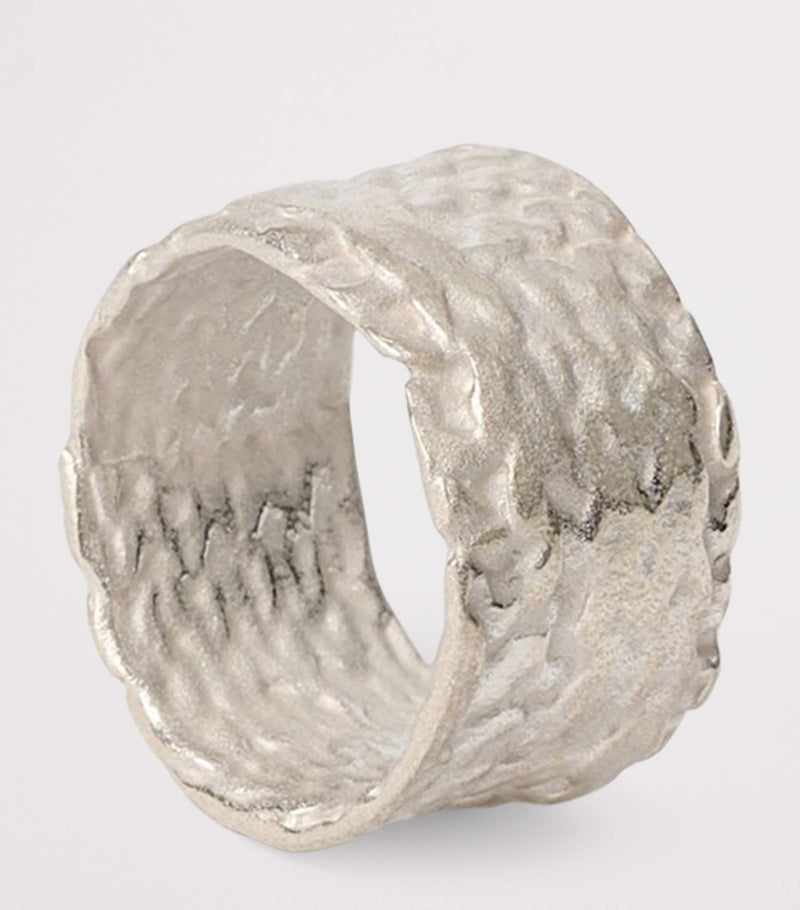 Our Legacy sterling silver knit ring (British brand)