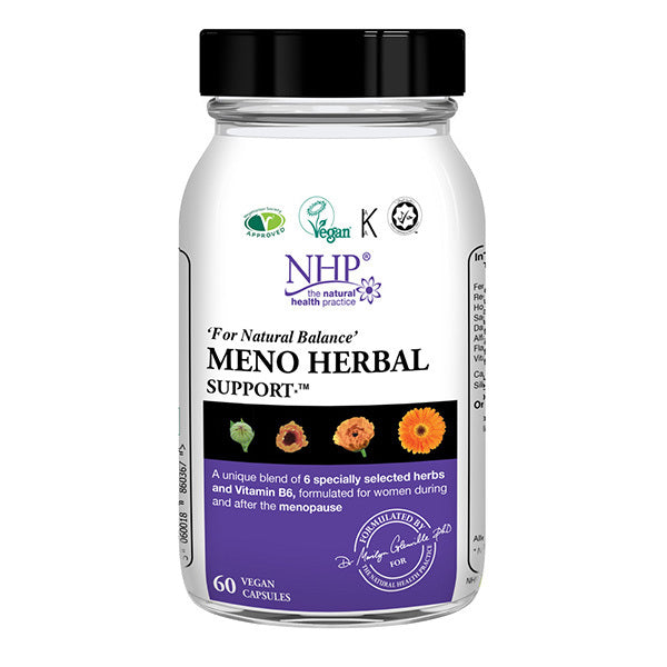 NHP Meno Herbal Support 60 capsules (British brand)
