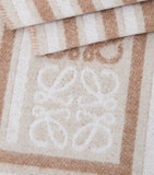 LOEWE wool-cashmere Anagram scarf 30x160cm, imported from the UK
