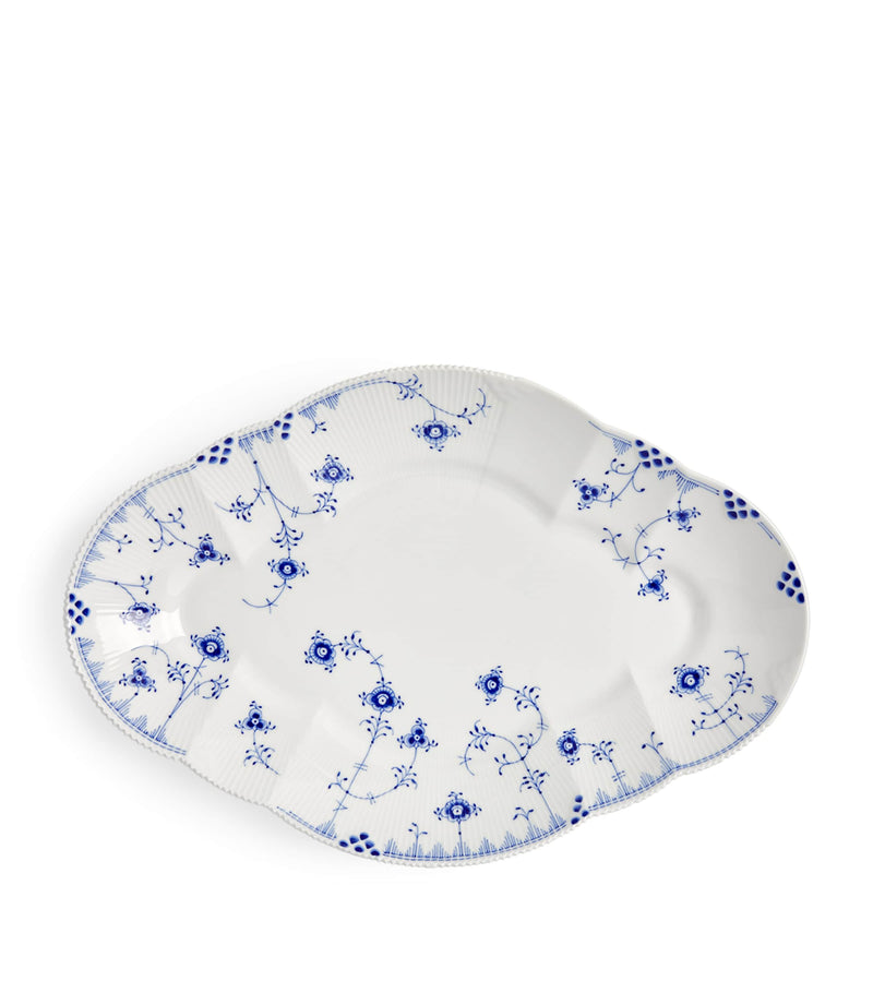 Royal Copenhagen Blue Elements porcelain dish 46cm, imported from the UK