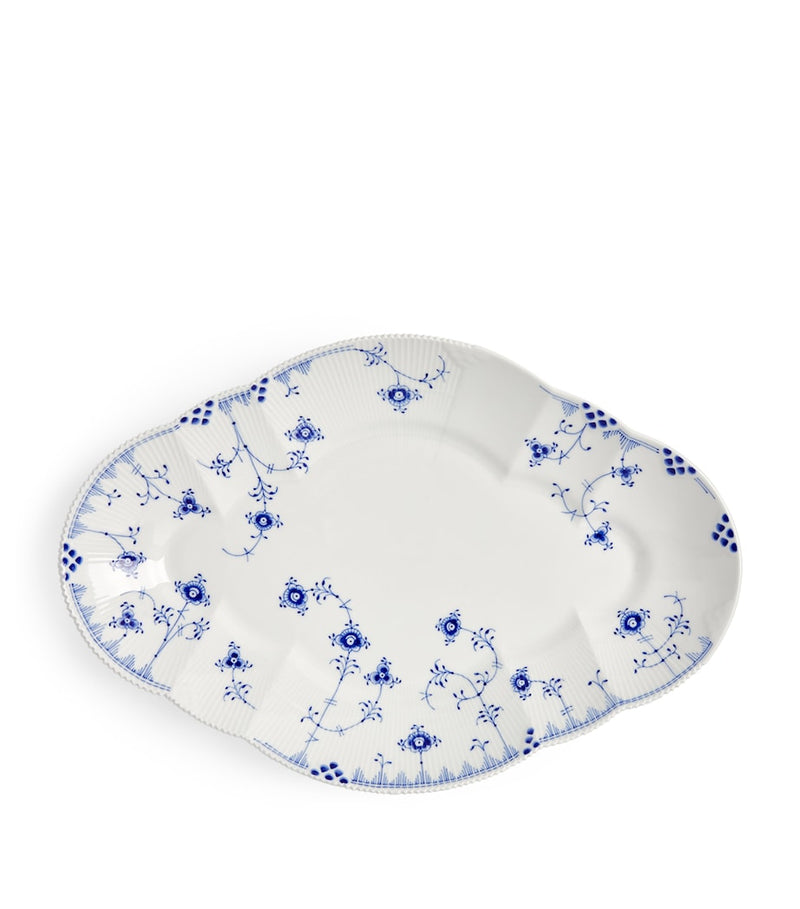 Royal Copenhagen Blue Elements porcelain dish 46cm, imported from the UK
