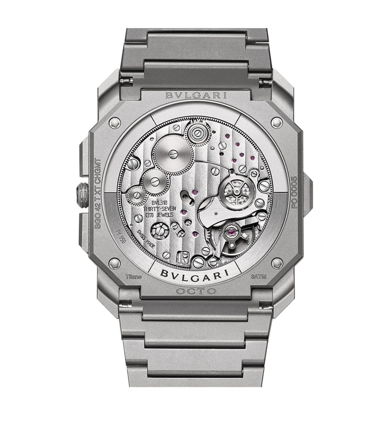 Bvlgari Octo Finissimo automatic chronograph watch 42mm titanium - British product