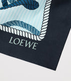LOEWE silk twill scarf 90cm x 90cm, UK version