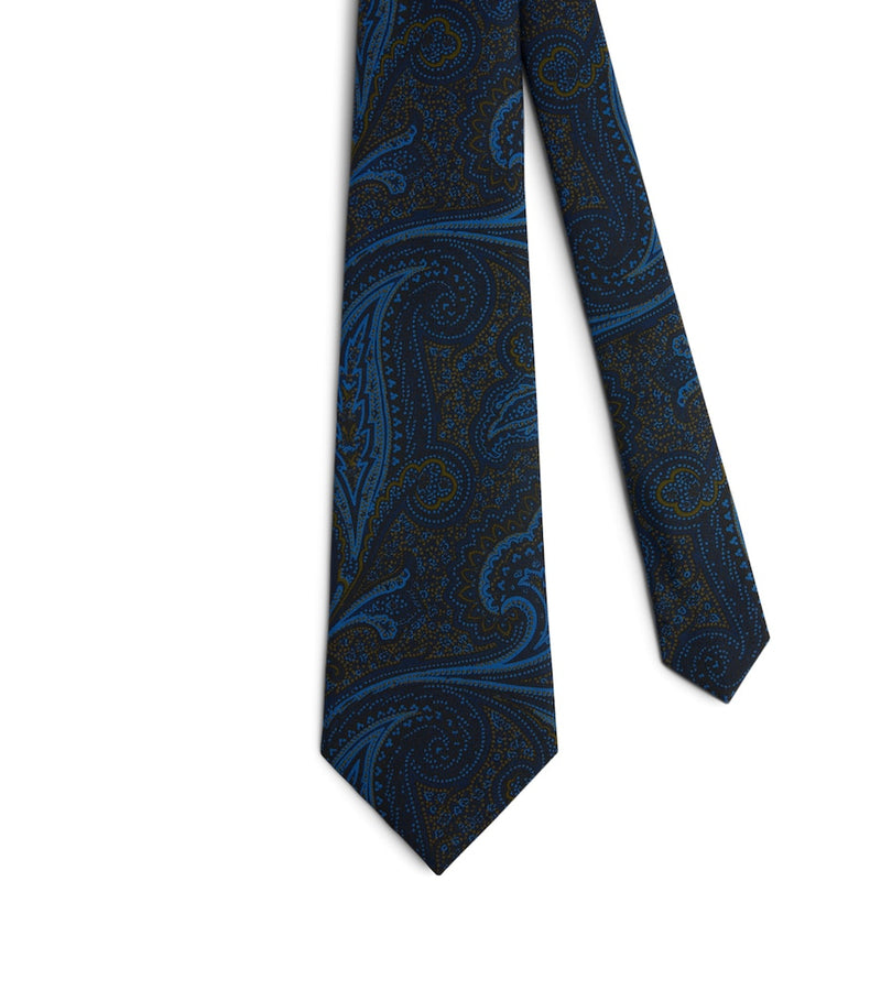Dunhill silk paisley tie 100% mulberry silk, UK version