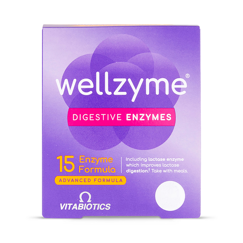 Vitabiotics Wellzyme 15 Enzyme Capsules 60 (British brand)