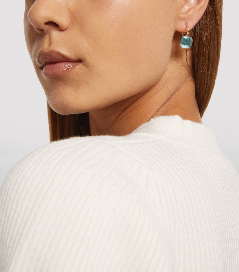 Pomellato Nudo drop earrings rose gold topaz - British product