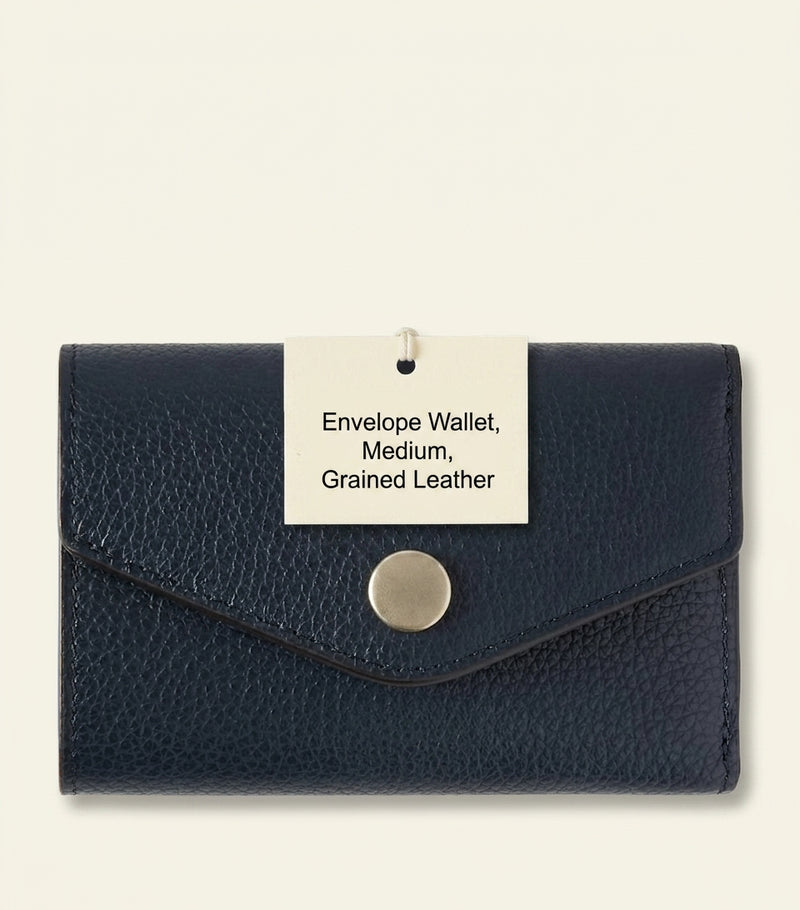 Mulberry leather folded multi-card wallet, imported from the UK