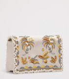 Schiaparelli Keyhole Bijoux clutch bag satin (British brand)