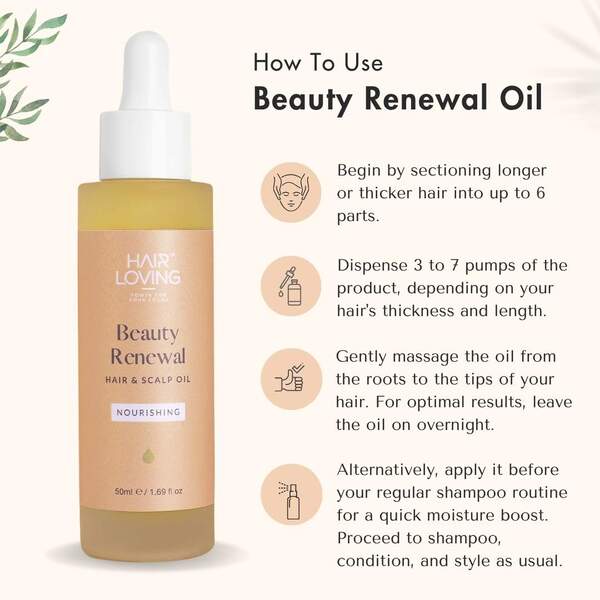 Hair Loving Beauty Renewal Hair Scalp Oil 50ml, UK version