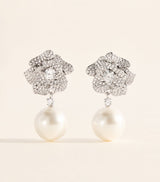 Harrods Self-Portrait Mini Flower Embellished Earrings- Buy online at McGrocer