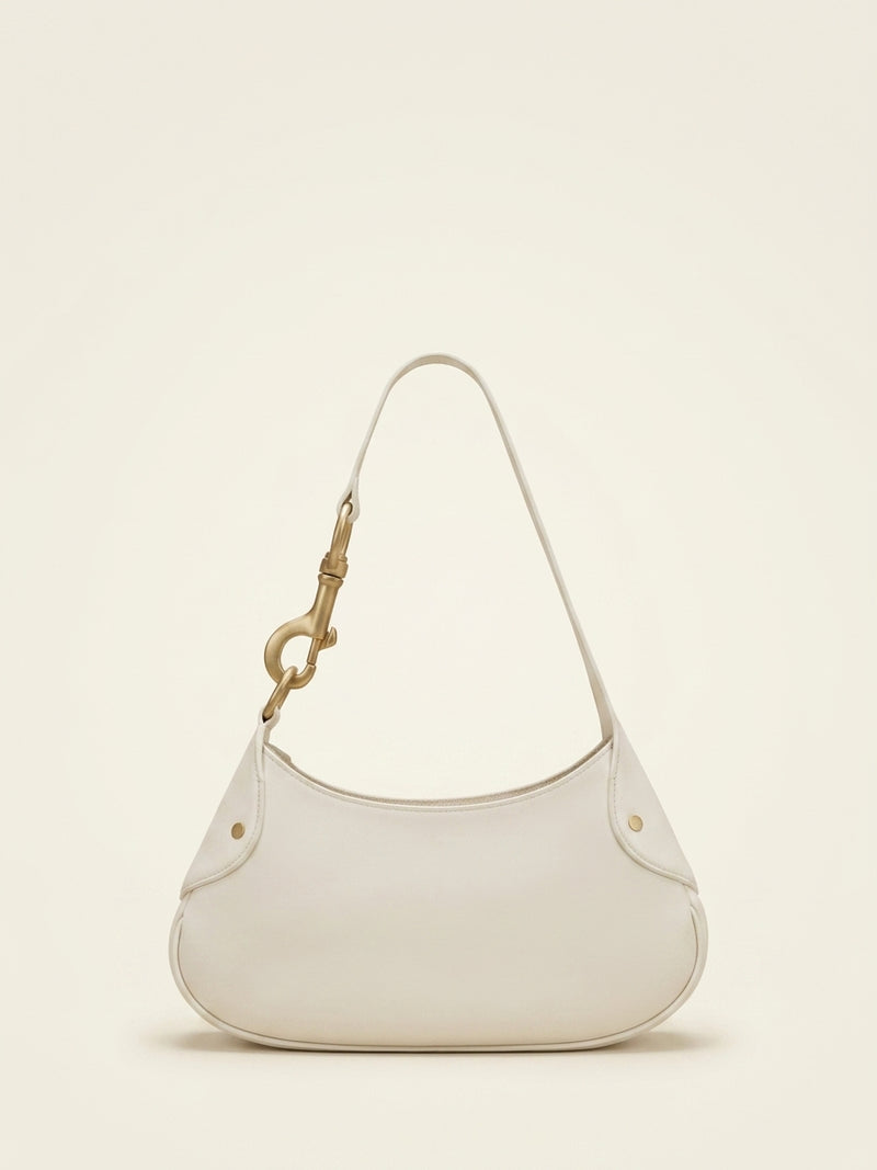 Mulberry Small Hackney shoulder bag in ebony leather, imported from the UK