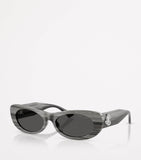 Jimmy Choo oval logo sunglasses grey acetate (British brand)