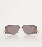 Jimmy Choo crystal embellished wire-frame sunglasses - British product