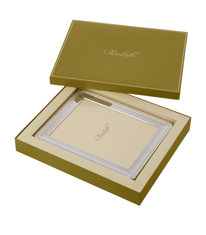 Christofle silver-plated Malmaison frame 9x7 inches (British brand)