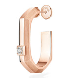 Messika Modernist rose gold diamond hoop earring 0.03ct - British product