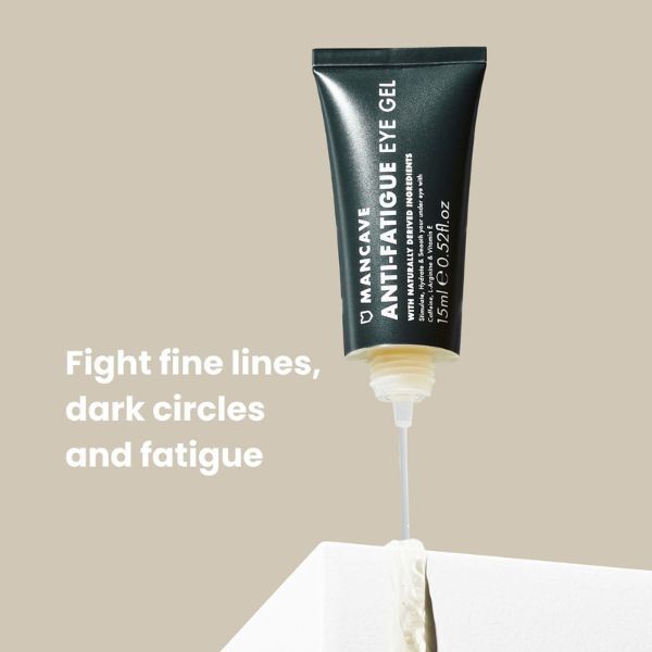 ManCave Anti-Fatigue Eye Gel 15ml, imported from the UK