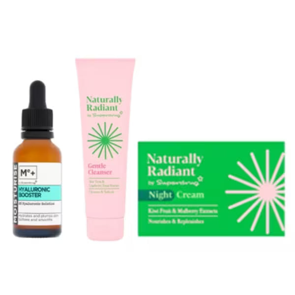 Naturally Radiant Wash & Nourish Bundle 3-piece, imported from the UK