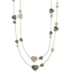 Chopard Happy Hearts sautoir necklace in rose gold with diamonds (British brand)