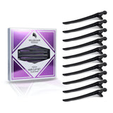 Vellen black sectioning clips 10 pack, imported from the UK