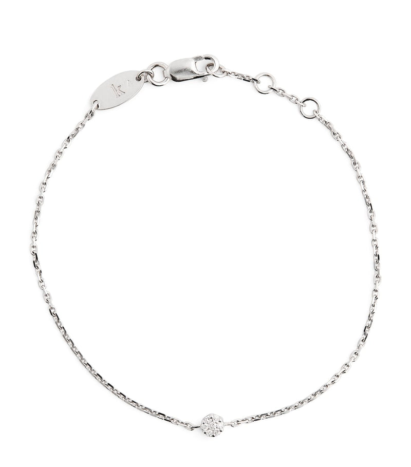 Redline white gold diamond illusion bracelet - British product